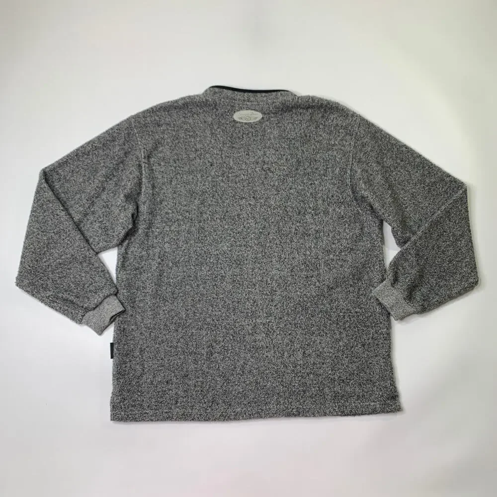 Vintage Straight Down Sweater Men M Medium V Neck Teddy Fleece Gainey Ranch Golf